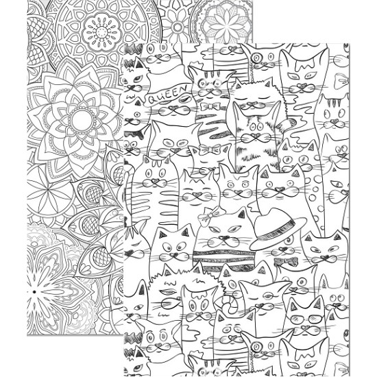 Sąsiuvinis MANDALAS, A5, langeliais, 96 lapai, 70gsm