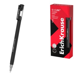 Gelinis rašiklis G-CUBE, ErichKrause, 0.5 mm, juodos sp.
