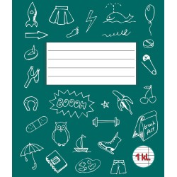 Sąsiuvinis 1 klasei, A5, linija, 12 lapų, 70gsm