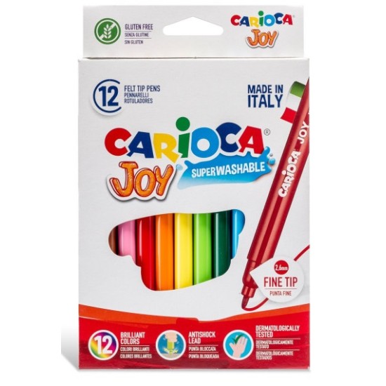 Flomasteriai JOY, Carioca, 12 sp.