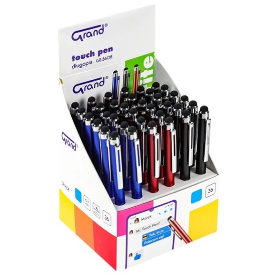 Pasukamas tušinukas TOUCH PEN , Grand, 0.7mm, mėlynos sp.