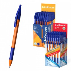 Automatinis tušinukas R-301 ORANGE MATIC&GRIP, ErichKrause, 0.7mm, mėlynos sp.