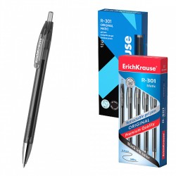 Automatinis gelinis rašiklis R-301 ORIGINAL GEL MATIC, ErichKrause, 0.5 mm, juodos sp.