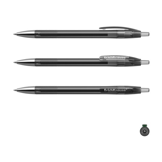 Automatinis gelinis rašiklis R-301 ORIGINAL GEL MATIC, ErichKrause, 0.5 mm, juodos sp.