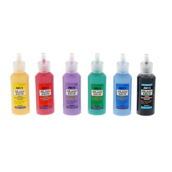 Vitražiniai dažai GD22D24, Amos, 22ml, įvairių sp.