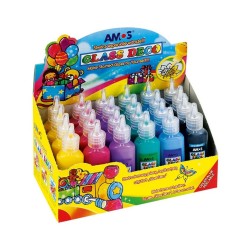 Vitražiniai dažai GD22D24, Amos, 22ml, įvairių sp.