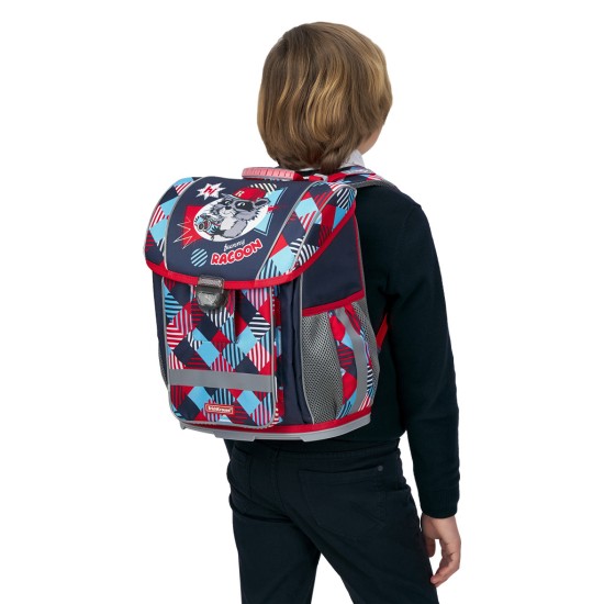 Ergonominė kuprinė FUNNY RACOONS, ErichKrause, 16L, 830g