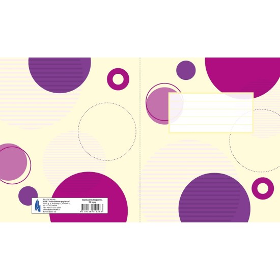 Sąsiuvinis, A5, linija, 32 lapai, 70 gsm