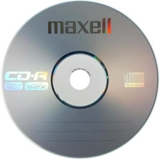 CD-R diskas MAXELL popieriniame vokelyje, 700MB, 52X, 80 min.