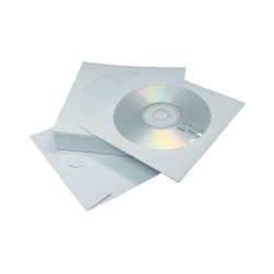 Vokas CD/DVD diskams, 125x125mm, baltos sp., su langeliu