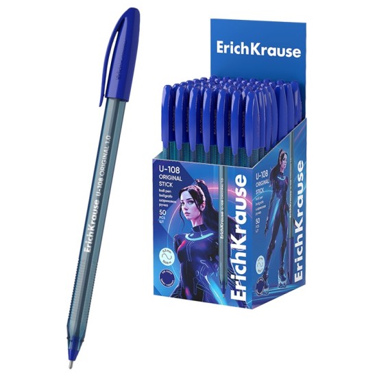 Ultra glide tušinukas U-108 ORIGINAL STICK, ErichKrause, 1.0mm, mėlynos sp.