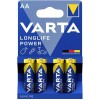 Baterijos VARTA Longlife Power, AA (LR6), 4 vnt.