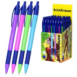 Ultra glide automatinis tušinukas U-209 NEON MATIC&GRIP, ErichKrause, 1.0mm, mėlynos sp.