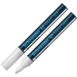 Kreidinis žymeklis MAXX 265, Schneider, 2.0-3.0mm, baltos sp.
