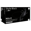 Vienkartinės nitrilinės pirštinės MED-COMFORT Style Black, S dydis, juodos sp., be pudros, 100 vnt.