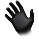 Vienkartinės nitrilinės pirštinės MED-COMFORT Style Black, S dydis, juodos sp., be pudros, 100 vnt.
