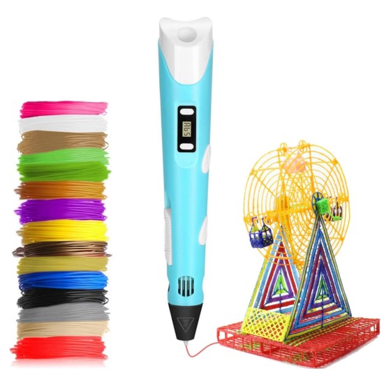 3D rašiklio rinkinys su PLA siūlais 3D PEN-II
