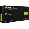 Vienkartinės nitrilinės pirštinės MERCATOR Nitrylex Black, S dydis, juodos sp., be pudros, 100 vnt.