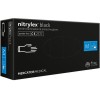 Vienkartinės nitrilinės pirštinės MERCATOR Nitrylex Black, M dydis, juodos sp., be pudros, 100 vnt.