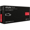 Vienkartinės nitrilinės pirštinės MERCATOR Nitrylex Black, L dydis, juodos sp., be pudros, 100 vnt.