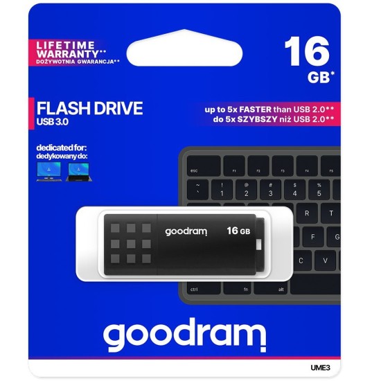 USB laikmena GoodRam UME3, 16 GB, 3.0
