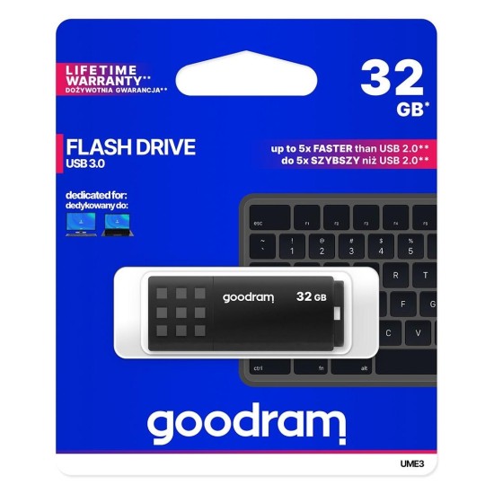 USB laikmena GoodRam UME3, 32 GB, 3.0