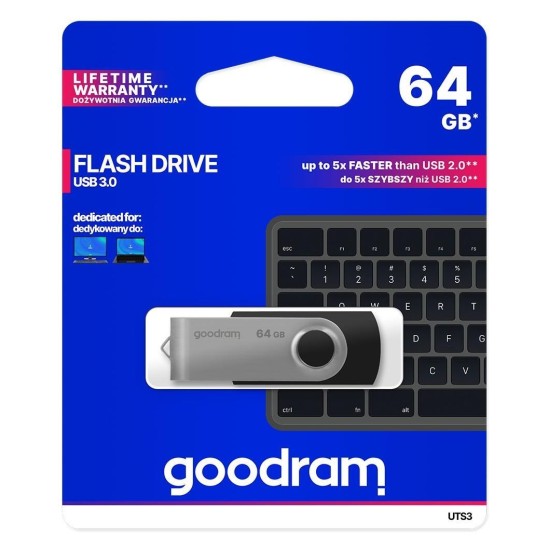 USB laikmena GoodRam UTS3, 64 GB, 3.0
