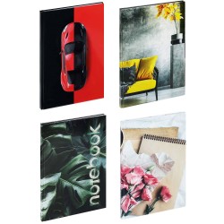Sąsiuvinis kietu viršeliu NOTEBOOK, Grand, A5, linija, 96 lapai