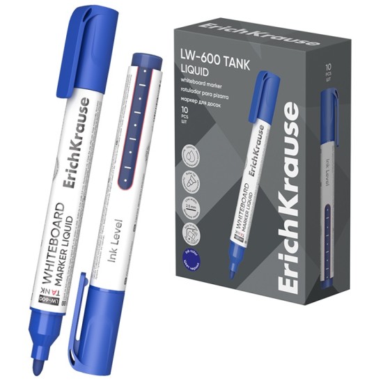 Žymeklis baltai lentai LIQUID TANK LW-600, ErichKrause, 2.5 mm, mėlynos sp.