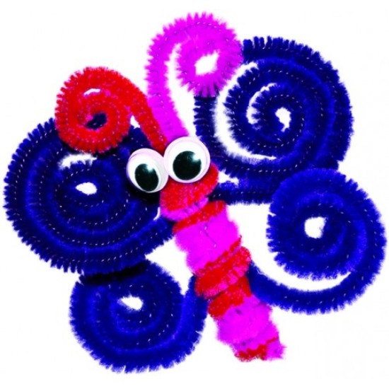 Šenilo vielos strypeliai GR-CH018, Fiorello, 30cm, 20 vnt., žalios sp.