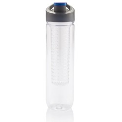 Gertuvė XD COLLECTION, 800ml, su infuzoriumi, skaidrus tritano plastikas, su mėlynos sp. dangteliu