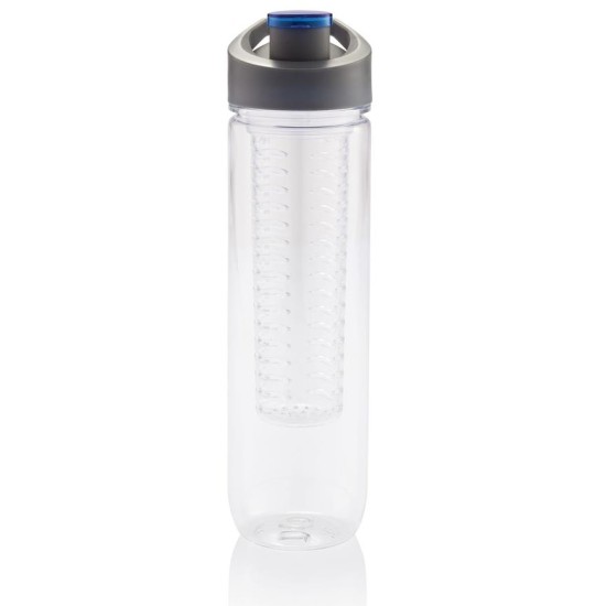 Gertuvė XD COLLECTION, 800ml, su infuzoriumi, skaidrus tritano plastikas, su mėlynos sp. dangteliu