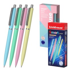 Automatinis tušinukas SMART PASTEL, ErichKrause, 0.7mm, mėlynos sp.