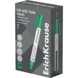 Žymeklis baltai lentai LIQUID TANK LW-600, ErichKrause, 2.5 mm, žalios sp.