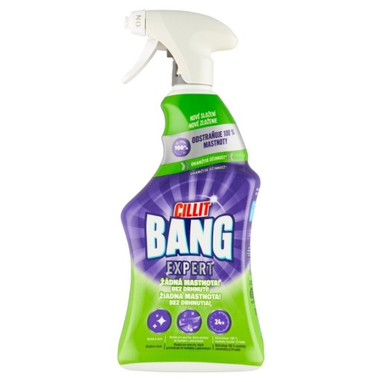 Riebalų ir nešvarumų valiklis CILLIT BANG Expert Grease & Smudges, 750 ml