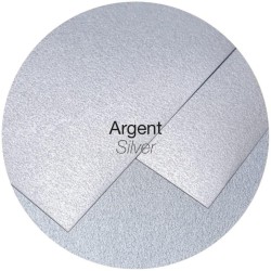 Dekoratyvinis vokas POLLEN, Clairefontaine, DL (110x220mm), 120gsm, blizgus, sidabro sp.