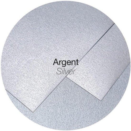 Dekoratyvinis vokas POLLEN, Clairefontaine, DL (110x220mm), 120gsm, blizgus, sidabro sp.