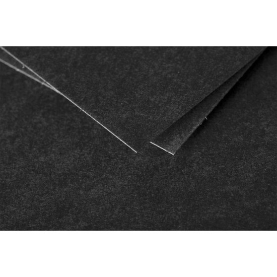 Dekoratyvinis vokas POLLEN, Clairefontaine, C6 (114x162mm), 120gsm, juodos sp.