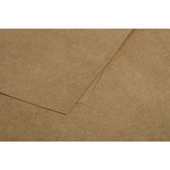 Dekoratyvinis kraft popieriaus vokas POLLEN, Clairefontaine, DL (110x220mm), 120gsm, rudos sp.