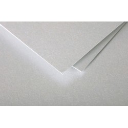 Dekoratyvinis vokas POLLEN, Clairefontaine, C6 (114x162mm), 120gsm, blizgus, sidabro sp.