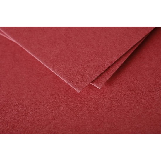 Dekoratyvinis vokas POLLEN, Clairefontaine, DL (110x220mm), 120gsm, ryškiai raudonos sp.