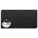 Dekoratyvinis vokas POLLEN, Clairefontaine, DL (110x220mm), 120gsm, juodos sp.