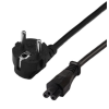 EXTRA DIGITAL CC360291 Maitinimo kabelis CEE 7/7 (Type-F) to C5, 2 m, Juoda