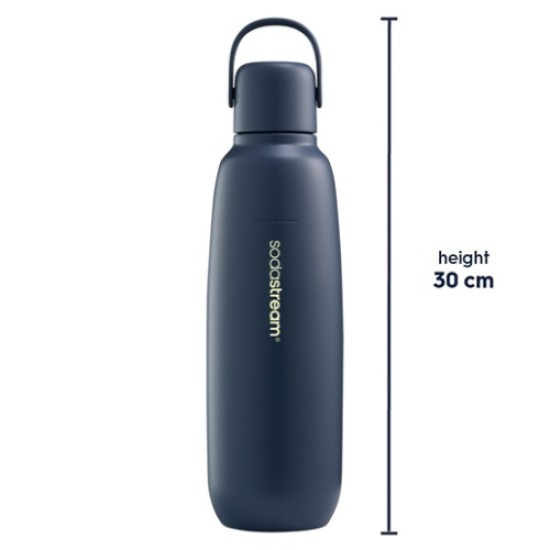 SodaStream Fizz & Go COOL 0,9L Termo gertuvė, Stainless Steel, Storm