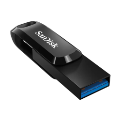 SanDisk Ultra Dual Drive Go USB atmintinė 64GB, USB-C/USB-A 3.2 Gen 1, Juoda