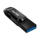 SanDisk Ultra Dual Drive Go USB atmintinė 64GB, USB-C/USB-A 3.2 Gen 1, Juoda