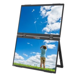 Verbatim 32403 Dual Nešiojamas monitorius 15.6'' × 2 IPS FHD 1920x1080 10ms 250cd/m2 60Hz, Juoda