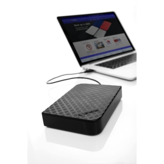 Verbatim 47683 Store 'n' Save SuperSpeed USB 3.0 Išorinis kietasis diskas HDD 2TB, Juoda