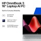 HP OmniBook 3 16'' WUXGA Intel Core Ultra 7 255U (2025) 16GB 512GB SSD W11H, Glacier Silver