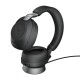 Jabra Evolve2 85 MS Stereo Laidinės/Belaidės ausinės, Bluetooth, USB-A, Charging Stand, Juoda